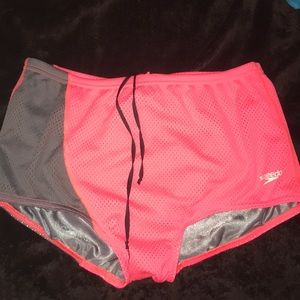 Hot pink Speedo drag suit